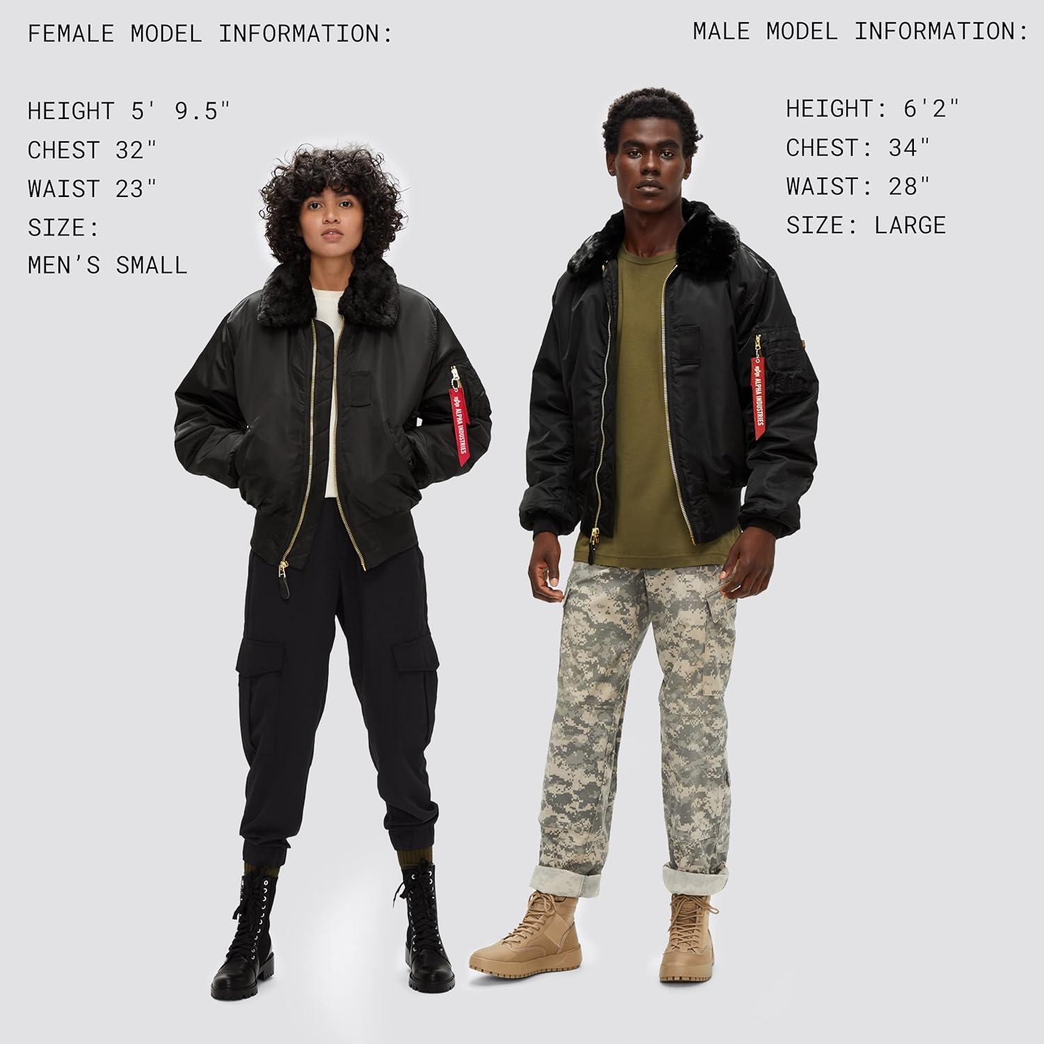 imageAlpha Industries Mens B15 Flight JacketBlack