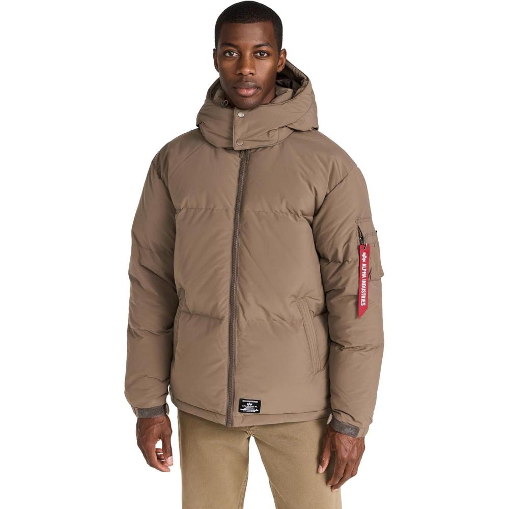 imageAlpha Industries Mens Puffer ParkaCoyote Brown