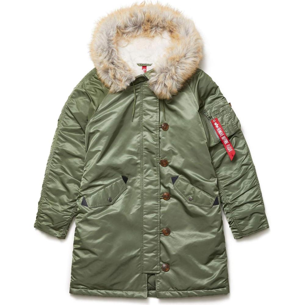 imageAlpha Industries Womens Elyse ParkaSage Green