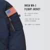 Alpha Industries Big Boys’ Nasa MA-1 Bomber Jacket(Replica Blue)