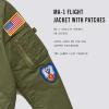 Alpha Industries Boys’ MA-1 Bomber Jacket with Patches(Sage)