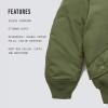 Alpha Industries Boys’ MA-1 Flight Jacket(Sage)
