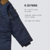 Alpha Industries Boys’ N-3B Parka Coat(Replica Blue)