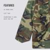 Alpha Industries M-65 Field Jacket – Classic Oversized Military Field Coat(Woodland Camo)