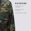 Alpha Industries M-65 Field Jacket – Classic Oversized Military Field Coat(Woodland Camo)