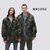 Alpha Industries M-65 Field Jacket – Classic Oversized Military Field Coat(Woodland Camo)