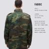 Alpha Industries M-65 Field Jacket – Classic Oversized Military Field Coat(Woodland Camo)