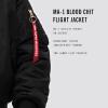 Alpha Industries MA-1 Blood Chit Bomber Flight Jacket – Fighter Pilot Flight Jacket(Black)