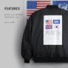 Alpha Industries MA-1 Blood Chit Bomber Flight Jacket – Fighter Pilot Flight Jacket(Gen Ii – Black)