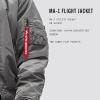 Alpha Industries MA-1 Bomber Flight Jacket – Fighter Pilot Flight Jacket(Gun Metal)