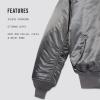 Alpha Industries MA-1 Bomber Flight Jacket – Fighter Pilot Flight Jacket(Gun Metal)