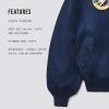 Alpha Industries MA-1 NASA Bomber Flight Jacket – Fighter Pilot Flight Jacket(Replica Blue)