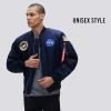 Alpha Industries MA-1 NASA Bomber Flight Jacket – Fighter Pilot Flight Jacket(Replica Blue)
