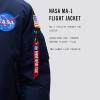 Alpha Industries MA-1 NASA Bomber Flight Jacket – Fighter Pilot Flight Jacket(Replica Blue)