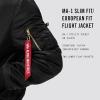 Alpha Industries MA-1 Slim Fit Bomber Flight Jacket – Fighter Pilot Flight Jacket(Black)