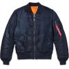 Alpha Industries MA-1 Slim Fit Bomber Flight Jacket – Fighter Pilot Flight Jacket(Replica Blue)