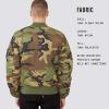 Alpha Industries MA-1 Slim Fit Bomber Flight Jacket – Fighter Pilot Flight Jacket(Woodland Camo)