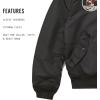 Alpha Industries Men’s Apollo L-2B Flight Jacket(Black With Red Lining)