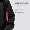 Alpha Industries Men’s B-15 Flight Jacket(Black)