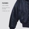 Alpha Industries Men’s B-15 Flight Jacket(Replica Blue)
