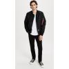 Alpha Industries Men’s Ma-1 Mod Bomber Flight Jacket(Black)