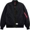 Alpha Industries Men’s Ma-1 Skymaster Mid Length Zip Flight Jacket with Pockets(Gen Ii – Black)