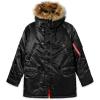 Alpha Industries Men’s Military(Black/Orange Brown Fur)