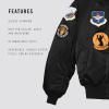 Alpha Industries Men’s Squadron MA-1 Flight Jacket(Black)