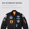 Alpha Industries Men’s Squadron MA-1 Flight Jacket(Black)