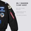 Alpha Industries Men’s Squadron MA-1 Flight Jacket(Black)