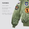 Alpha Industries Men’s Squadron MA-1 Flight Jacket(Sage)