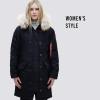 Alpha Industries Women’s Elyse Parka(Black)