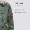 Alpha Industries Women’s Elyse Parka(Sage Green)
