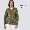 Alpha Industries womens M-65 Defender W Liner Utility Jacket(Woodland Camo)