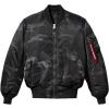 ALPHA INDUSTRIES Men’s MA-1 Flight Jacket – Black Woodland Camo (3XL)