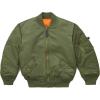 Alpha Industries Boys’ MA-1 Flight Jacket(Sage)