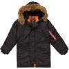 Alpha Industries Boys’ N-3B Parka Coat(Black)