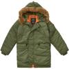 Alpha Industries Boys’ N-3B Parka Coat(Sage)