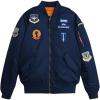 Alpha Industries Boys’ Squadron MA-1 Flight Jacket(Replica Blue)