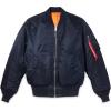 Alpha Industries MA-1 Bomber Flight Jacket – Fighter Pilot Flight Jacket(Replica Blue)