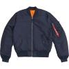Alpha Industries MA-1 Slim Fit Bomber Flight Jacket – Fighter Pilot Flight Jacket(Replica Blue)