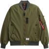 Alpha Industries Men’s Ma-1 Skymaster Mid Length Zip Flight Jacket with Pockets(Gen II – Og-107 Green)