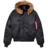 Alpha Industries Men’s N-2B Short Waist Parka (XL, Black)(Black)
