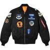 imageAlpha Industries Mens Squadron MA1 Flight JacketBlack