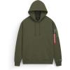 Alpha Industries Utility Pocket Hoodie Adjustable Hood Military-Inspired Hoodie Jacket for Everyday Wear Exercise Casual(Og-107 Green)