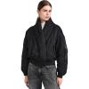 Alpha Industries Women’s Shawl Collar Flight Jacket(Black)